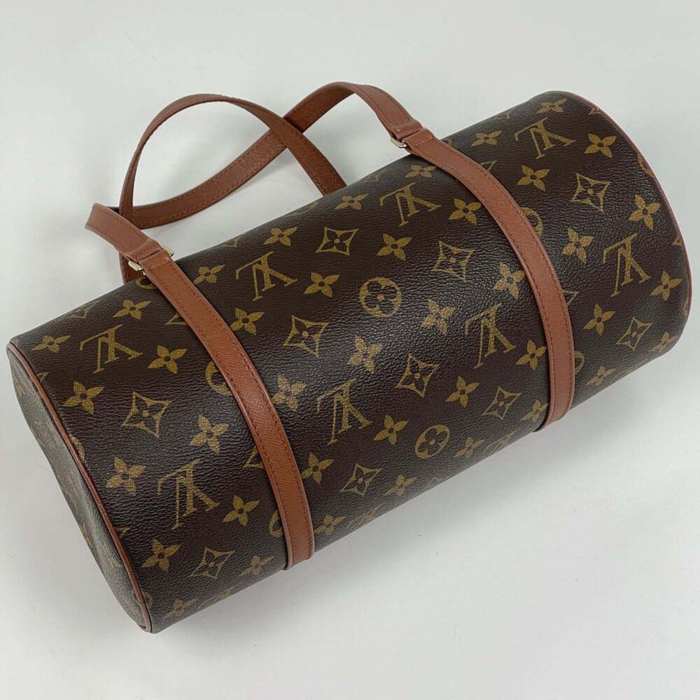 LOUIS VUITTON Brown Monogram Papillon 30 Pouch - Picture 2 of 9